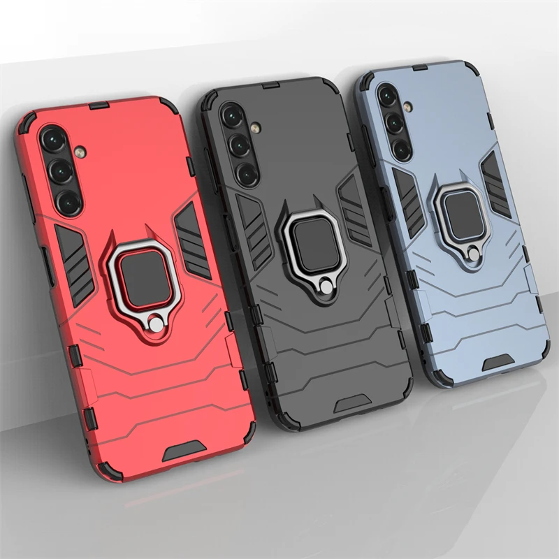 Per Samsung Galaxy A14 Custodia Cover Samsung A14 Capas Ring Holder Stand Magnetic Armor Fundas Samsung A04 A04E A04S A34 A54 A14