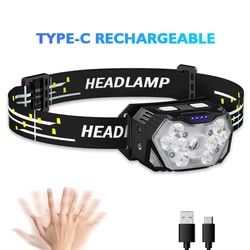 Enhanced LED Rechargeable Motion Sensor Headlamp (9 LED New)