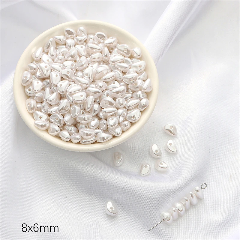 Irregular ABS Imitation Pearl Acrylic Beads for DIY Jewelry and Accessories