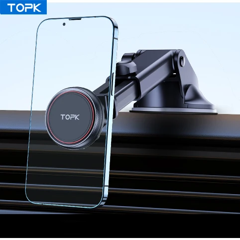 TOPK Auto-Handyhalterung Verbesserte N52 Magnetische Handyhalterung für Lüftung und Armaturenbrett Mag-Safe für Alle Telefone – Detail 15