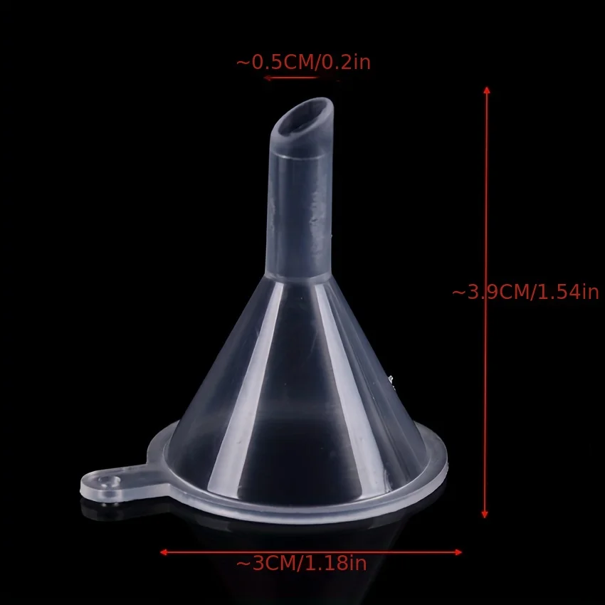 10 precision mini funnels for lab bottles, essential oils, perfumes, flavours, sand painting and powders 6