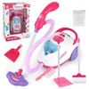 Children Pretend Play Toys Housekeeping Tools Set Simulation Furniture Vacuum Cleaner Charging Housework Dust Catcher Girls Gift 2