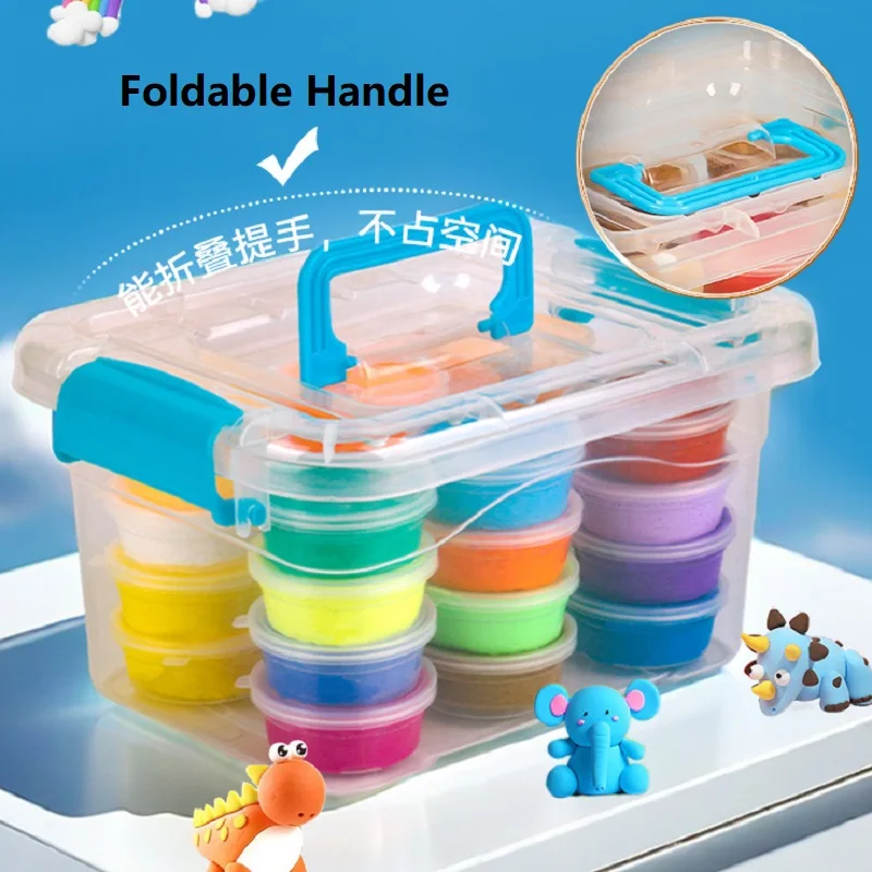 12/24/36 Colors Super Light Air Dry Polymer Modelling Clay Kit With Carving Tool for DIY Crafts Toys Children Gifts air dry clay modelling clay