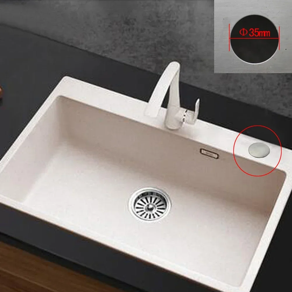 Sink hole cover faucet hole cover finish blanking in matt kitchen plastic plug silver sink tap brushed