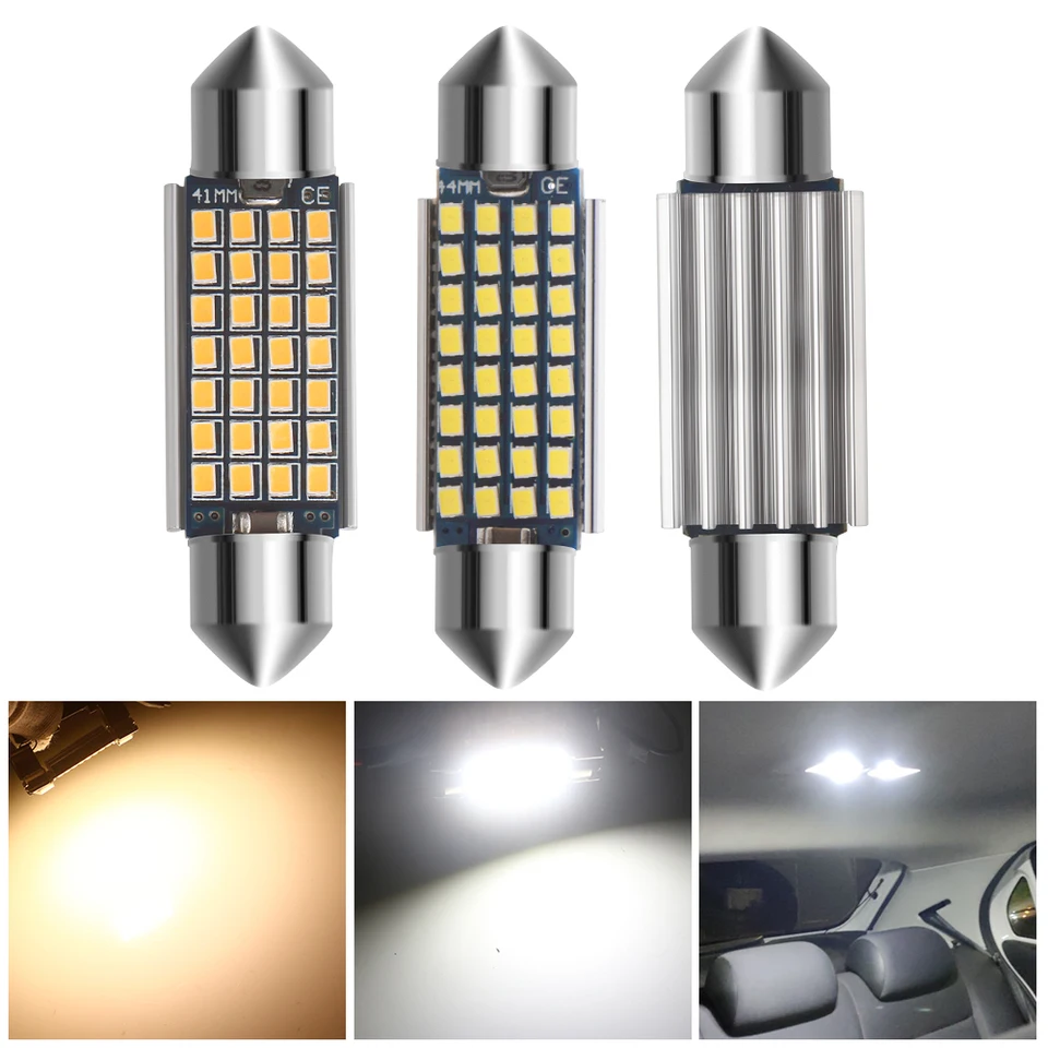 36mm LED Soffitte 24 x 3014 SMD C5W Can-Bus CheckControl