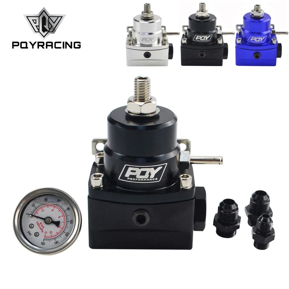 AN8 High Pressure Fuel Pressure Regulator w/ boost-8AN 8/8/6 EFI With gauge