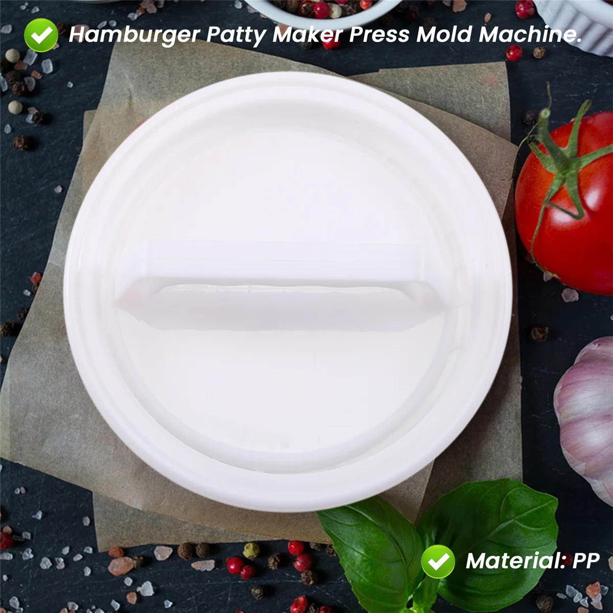 1 Hamburger Maker Burger Press Mold Vegetable Beef Pounder Kitchen Mould Craft