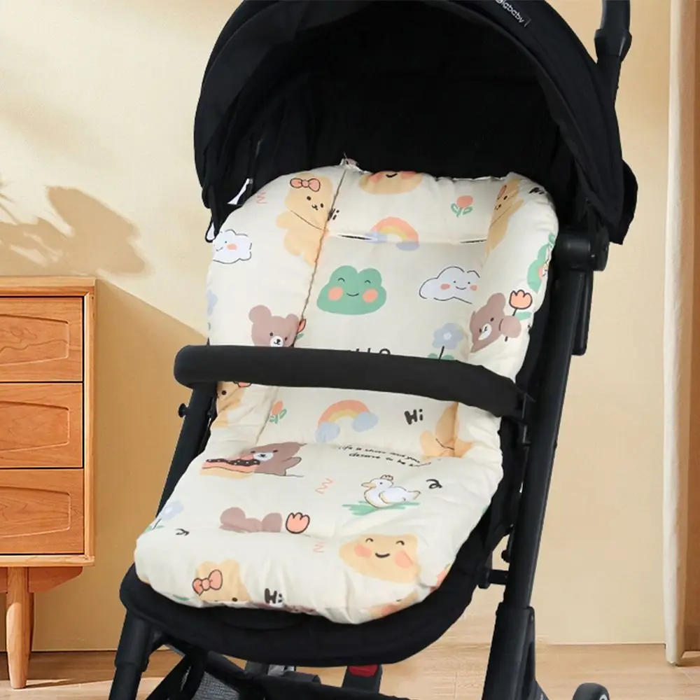 Cartoon Pattern Baby Stroller Cushion Baby Seat Cushion Seat Liner Pushchair Car Mat Stroller Accessories Car Seat