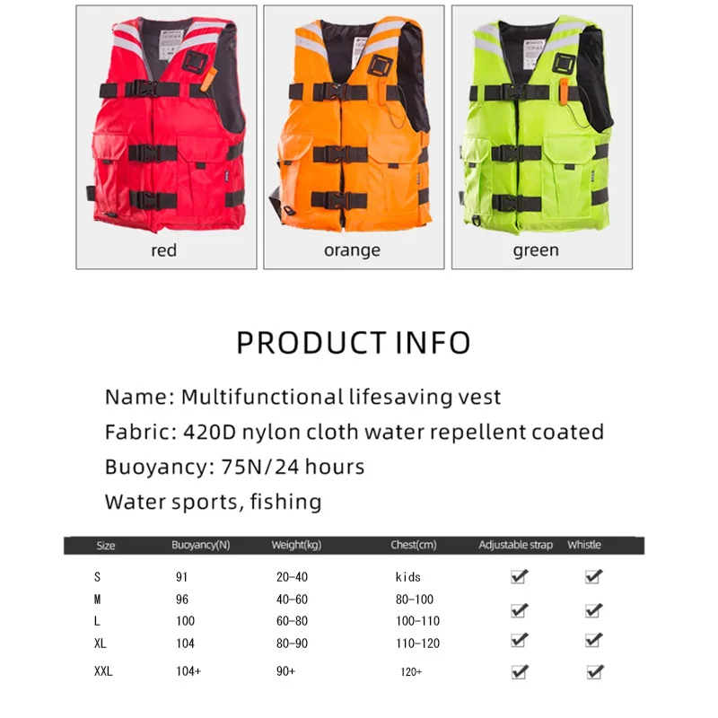 Life Vest for Adults and Children life jacket