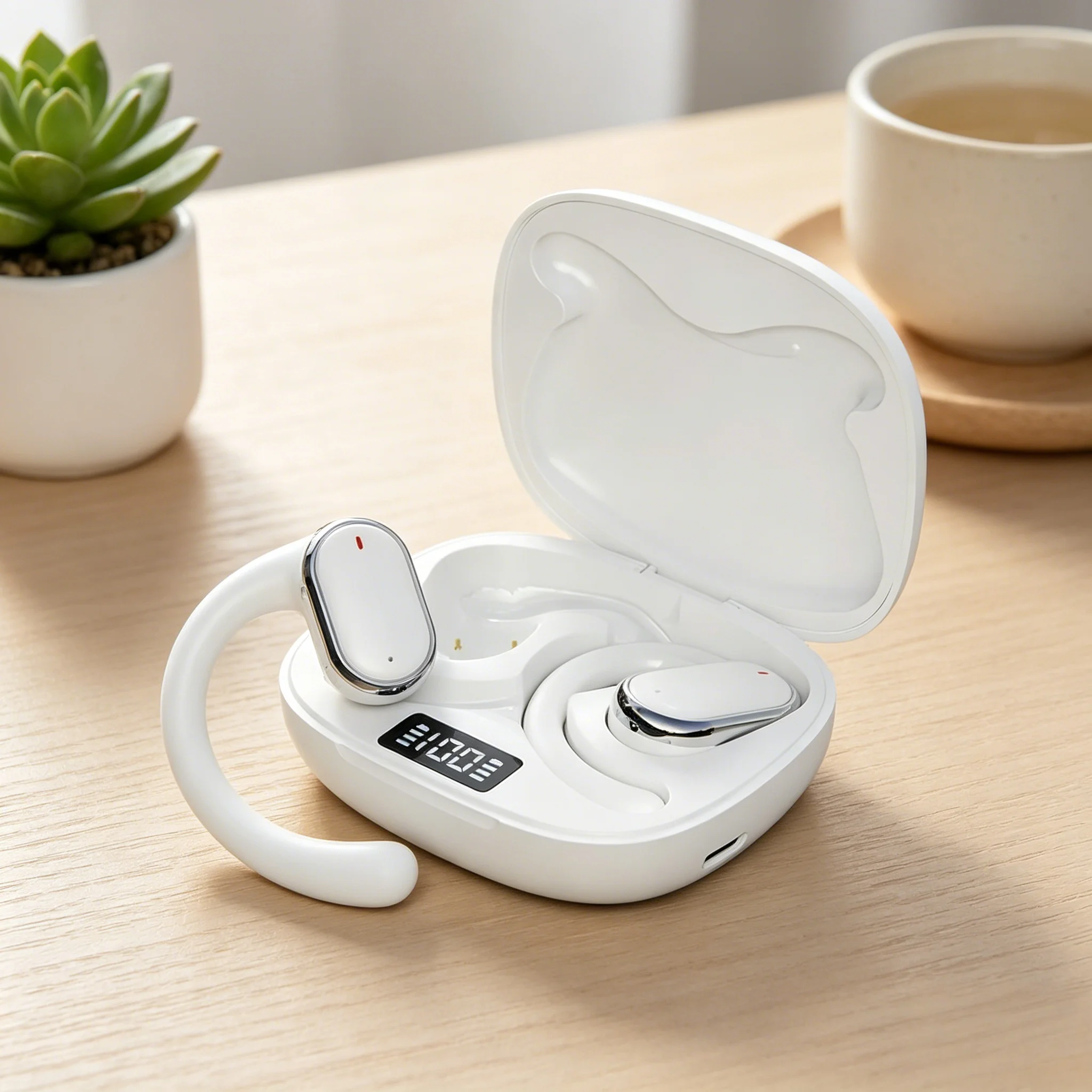 Bluetooth Wireless Hanging Earphones With Noise Reduction And Waterproof Design For Running_voghion.com