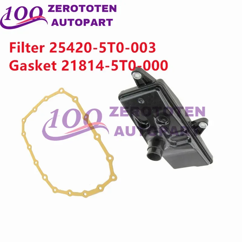 25420-5T0-003 21814-5T0-000 New CVT Transmission Filter&Gasket for Honda Civic City Jazz Gk5 Vezel HR-V 2014-