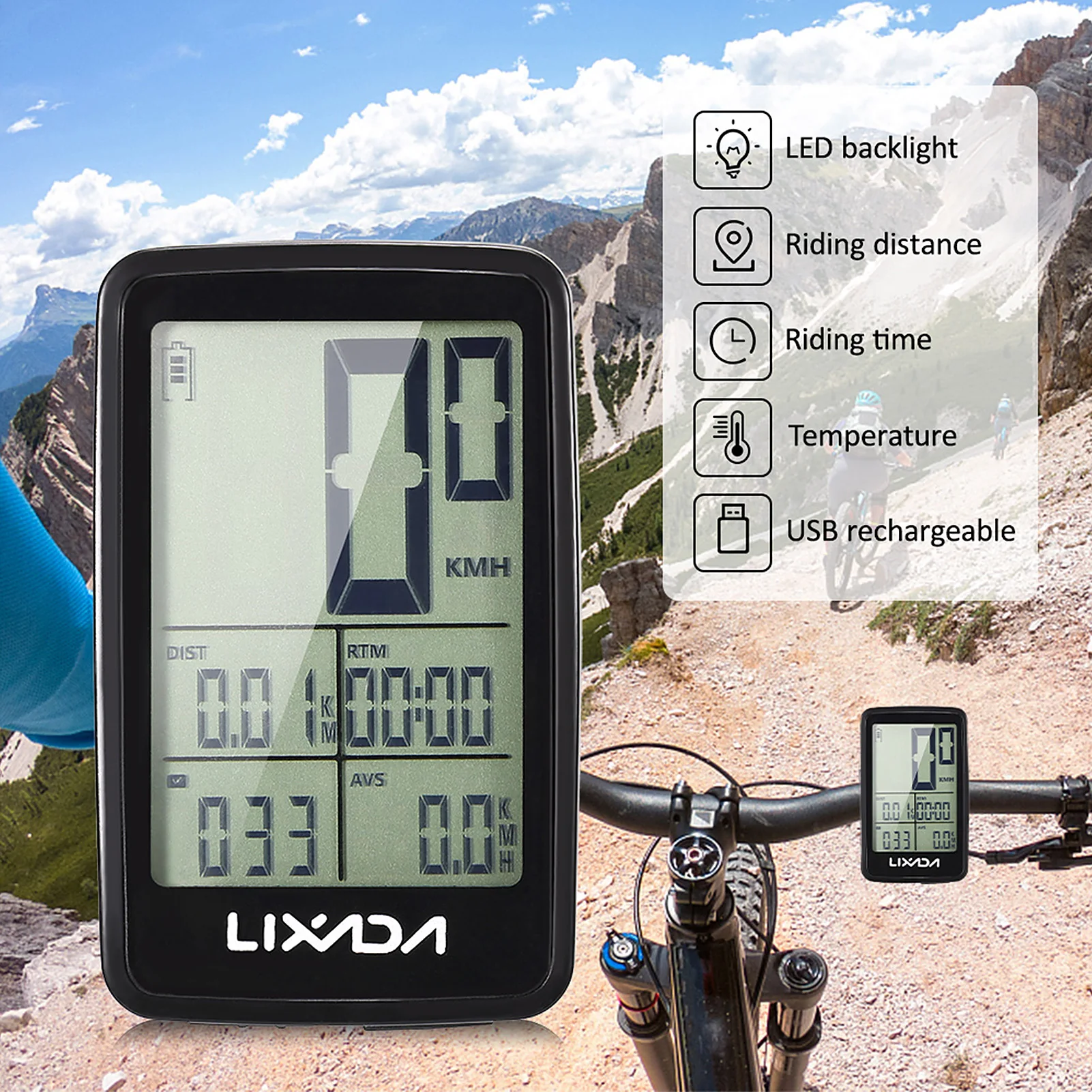 Fiets snelheidsmeter Fietscomputer Fiets kilometerteller Fiets snelheidsmeter Outdoor Oefening Tool Accessoires Tracking