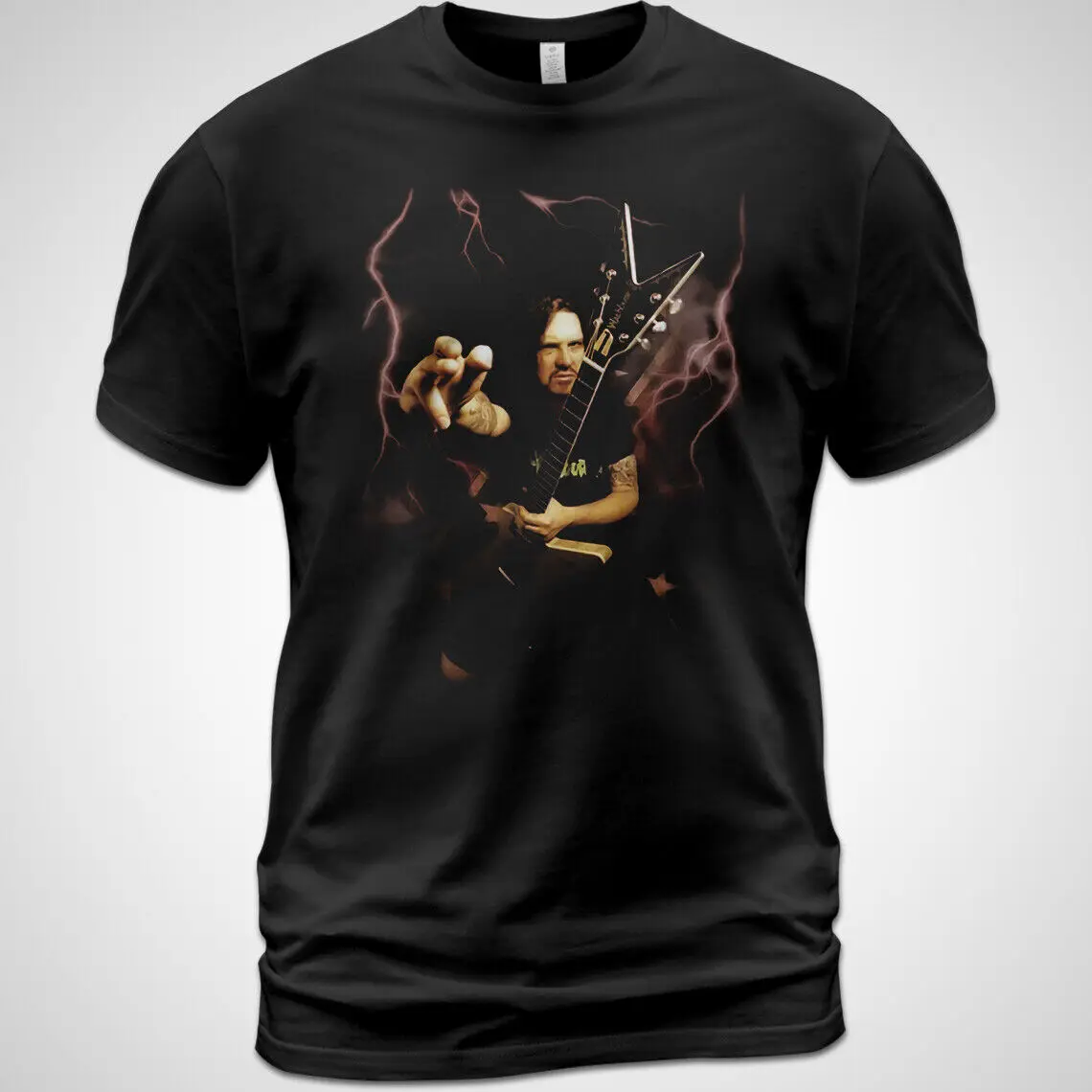 T-Shirt Unisex In Cotone Dimebag Darrell T-Shirt Con Guida Oltre Pantera Damageplan