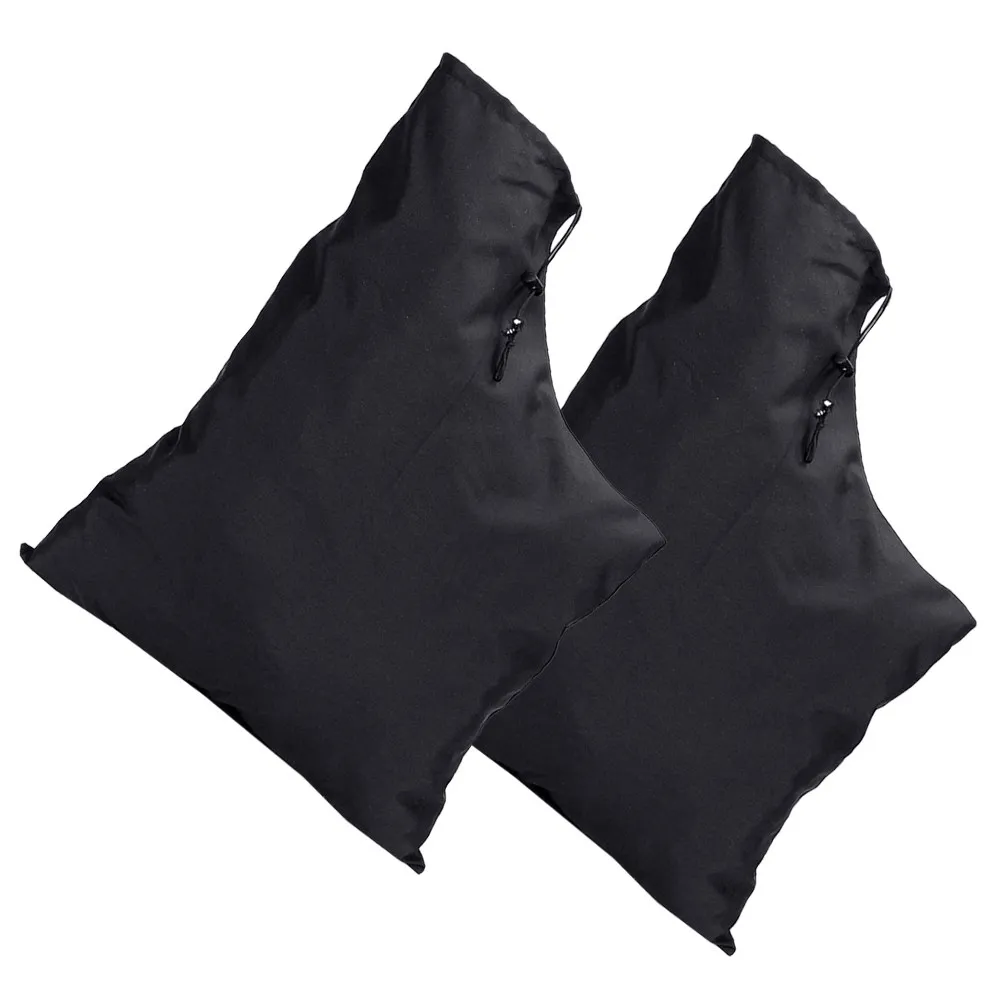 2Pcs 리프 블로어 진공 가방 옥스포드 천 내마모성 헤비 듀티 잎 수집 주머니 잔디밭 야외 낙엽용