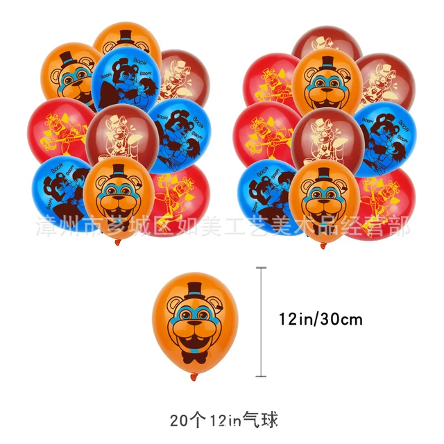 Game FNAF Funtime Freddy Birthday Party Cake Toppers Baby Shower Boys Birthday  Party Decorations Supplies Kids