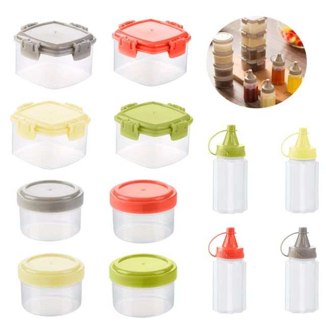 Small Salad Condiment Containers Food Storage Kitchen Accessories Leak  Proof Dressing Container Stainless Steel Portable 1.7 Oz - AliExpress