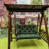 Waterproof Bench Cushions for Outdoor Furniture Thick Garden Swing Seat Cushions Backrest 2/3 Seater Replacement Cushion 2