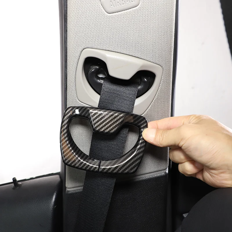 Für BMW 3er Serie (2013-2019) Sicherheitsgurtabdeckung, dekorativer Rahmen, Auto-Innenausstattung, Zubehör aus ABS-Material, Sicherheitsgurtabdeckung