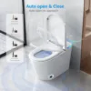 Smart Toilet Built-in Bidet Seat,Tankless Toilet with Auto Lid Opening,Closing and Flushing,Foot Sensor,Heated Seat,Elongated 3