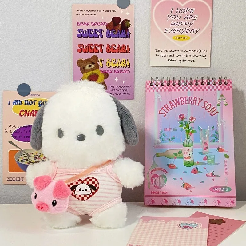 sanrio-pochacco-plush-power-bank-para-meninas-anime-cartoon-carregador-de-bateria-portatil-4500mah-carregamento-rapido-presente-de-aniversario-kawaii-novo