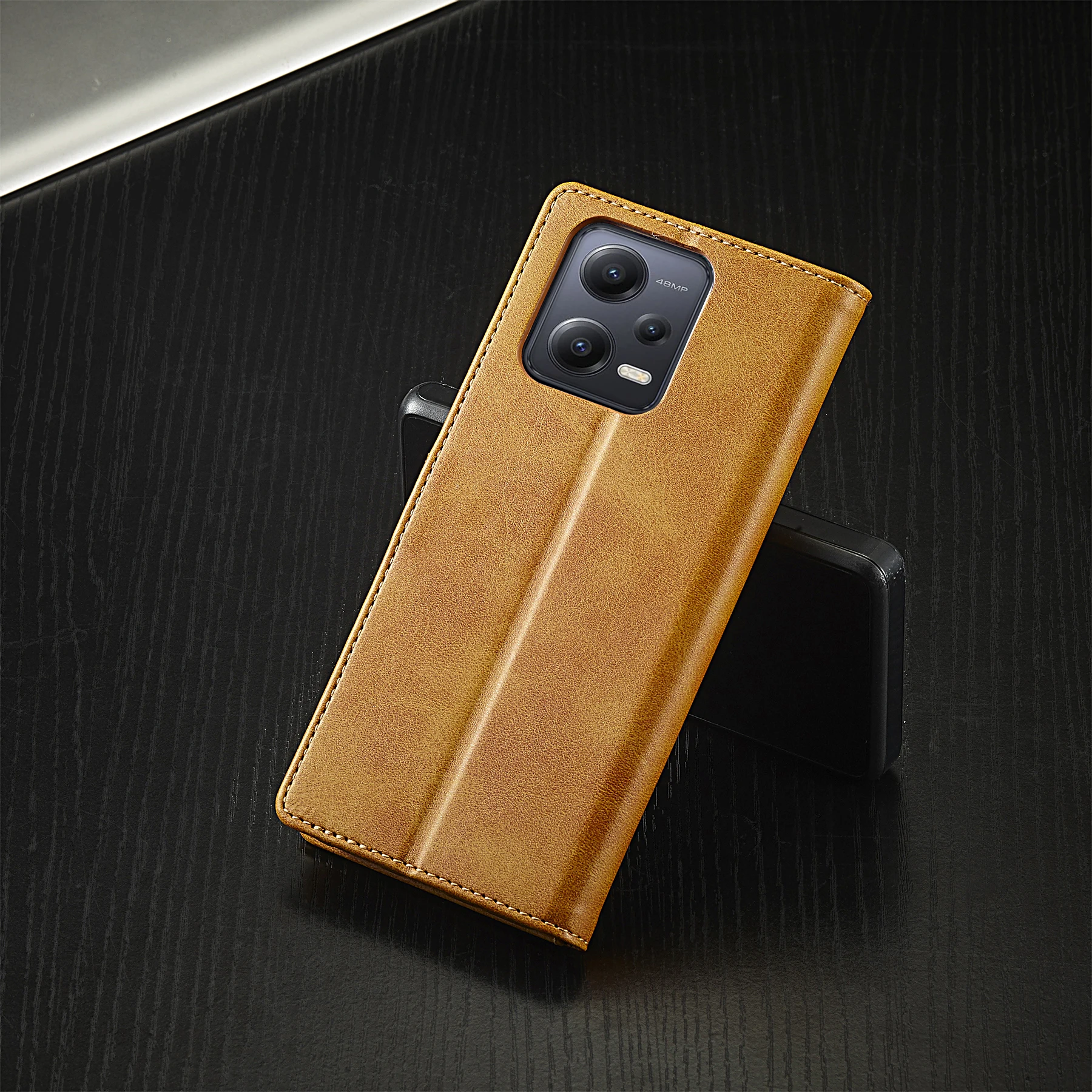 Leder-Flip-Hülle für XiaoMi Redmi Note 15 14 13 Pro Plus 12S 11S 10S 14C 13C 12 11 10 Pro + 5G mit Kartenfach und Geldbörse – Detail 8