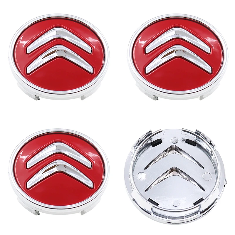 4pcs 3D 60mm Citroen logo car emblem Wheel Center Hub Cap auto Rim refit dust-proof badge covers sticker styling accessories