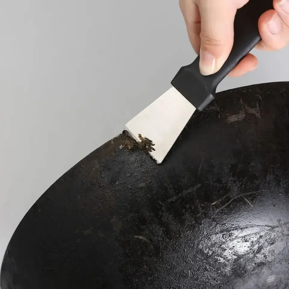 2pcs Cleaning Scraper, Stainless Steel Defrosting Tool, Refrigerator Defrosting, Kitchen Bottom Shovel, Freezer Scraper
