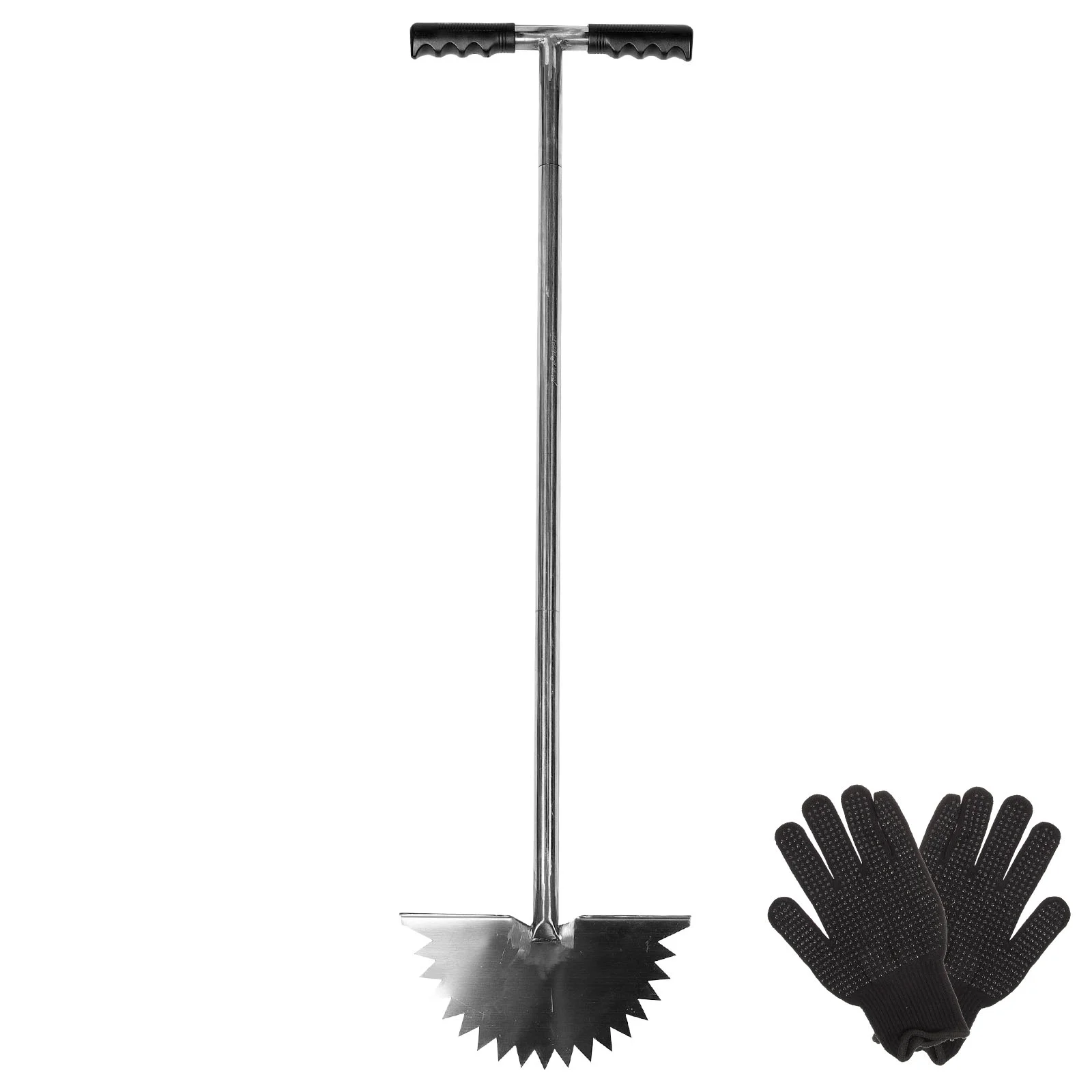 

Lawn Half Moon Trimmer for Landscaping Tool Garden Edger Portable Work Gloves