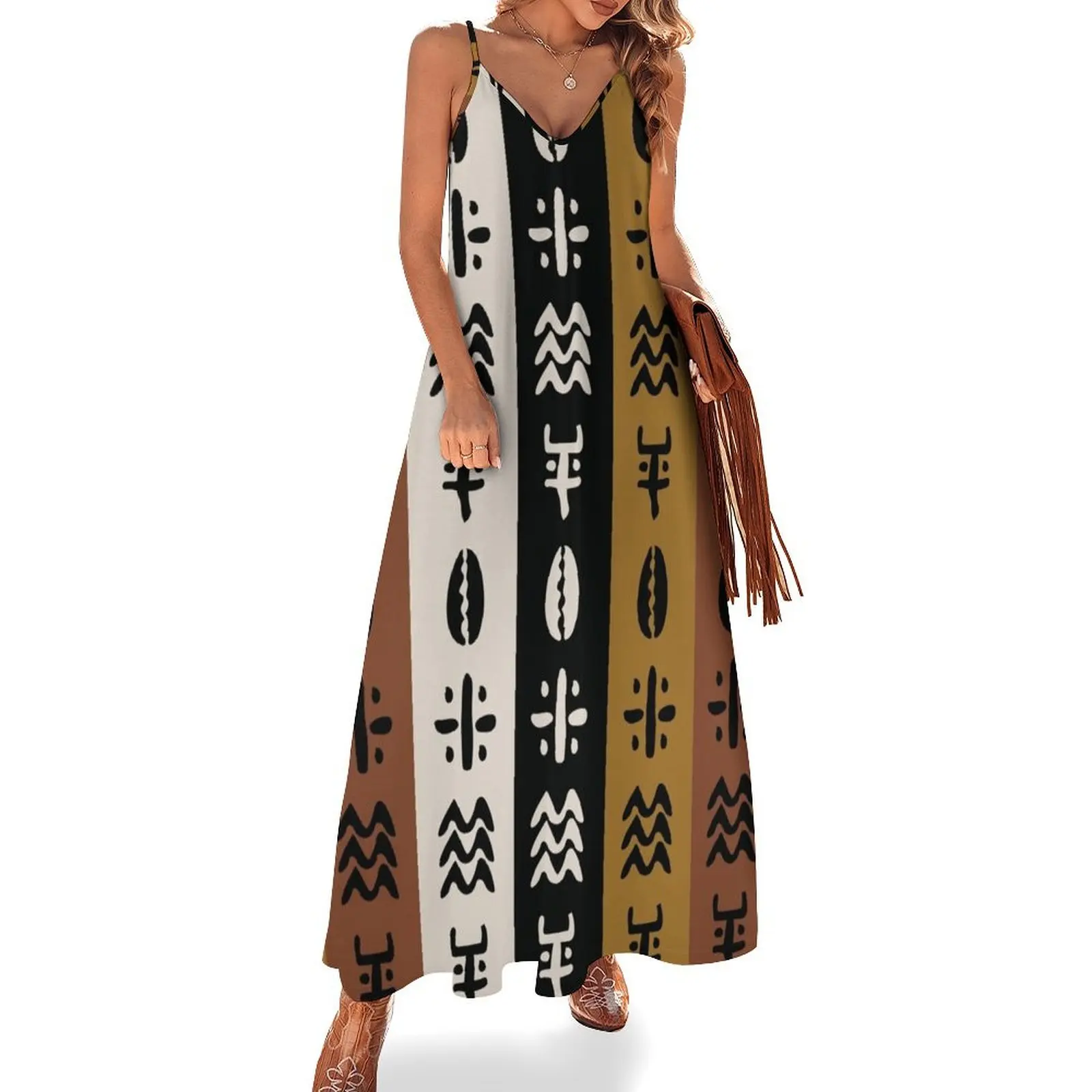 

Bogolan Dress Sleeveless Dress women dress dresses korean style