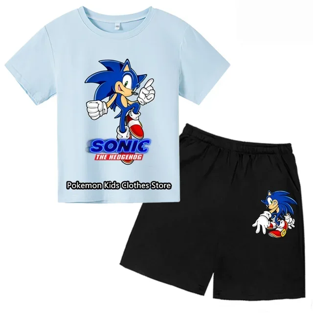 thumbnail image 1 of Nueva camiseta de Mario Sonic para niños, niñas y adolescentes, camisetas de manga corta de verano, camisetas casuales para niños con puntadas, conjunto de camisetas, 1 of 5
