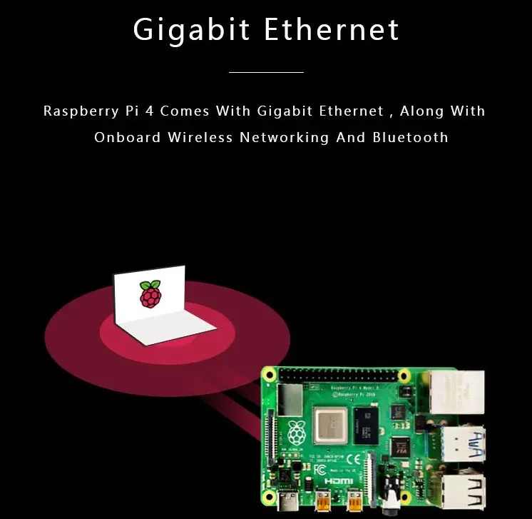 Official Original Raspberry Pi 4 Model B Dev Board Kit RAM 2G 4G 8G 4 Core CPU 1.5Ghz 3 Speeder Than Pi 3B+ 6