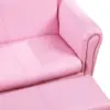 Kids Sofa Set with Footstool for Toddlers and Babies, Pink 6