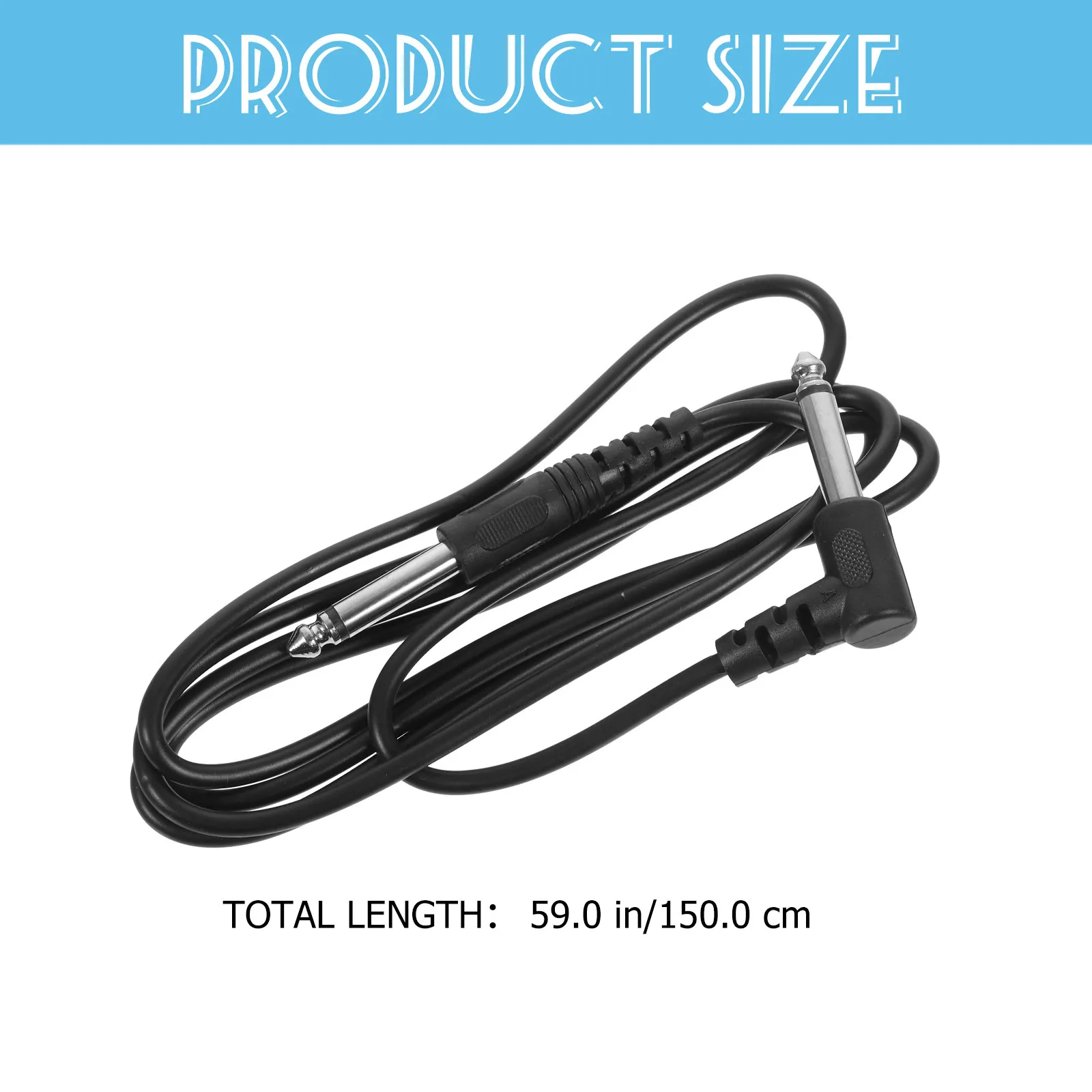 8Pcs 6.35mm 기타 코드 일렉트릭 기타 앰프 케이블 고무 절연 안전 사용 긴 수명 기기 케이블 악기 케이블