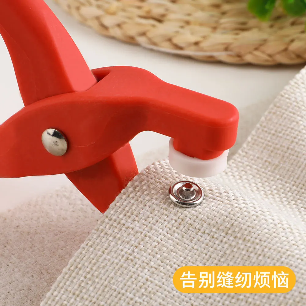Metal Snap Button Kit with Fastener Pliers for DIY Fabric