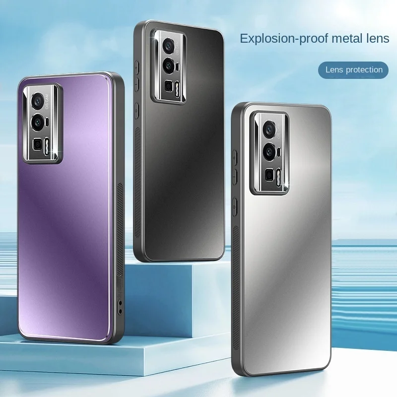 

For Xiaomi Redmi K60 K50 Poco F5 Pro Case Aluminum Alloy Matte Shockproof Shell Back Metal Camera Protection Phone Cover