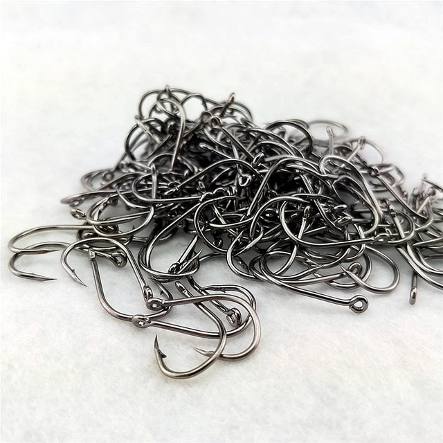 120pcs / Box Circle Carp Eyed Fishing Hook Size 3-12# Ring eye Japan  Fishhooks Fishing Single Jig Hooks Fish Hook Pesca Tackle