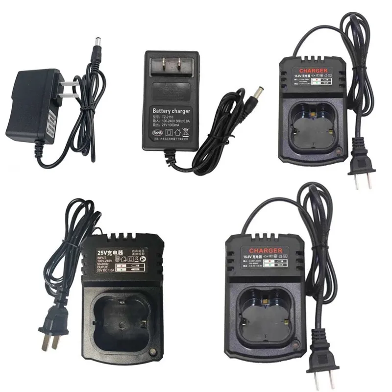 XLTWON 12V/16.8V/21V/25V Cordless screwdriver Charger Accessories Mini Cordless Drill Charger Lithium Battery Charger