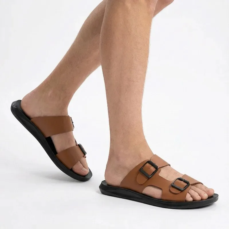 Daily new men's slippers bathroom outdoor casual sandals non-slip and wear-resistant lightweight men's cool slippers