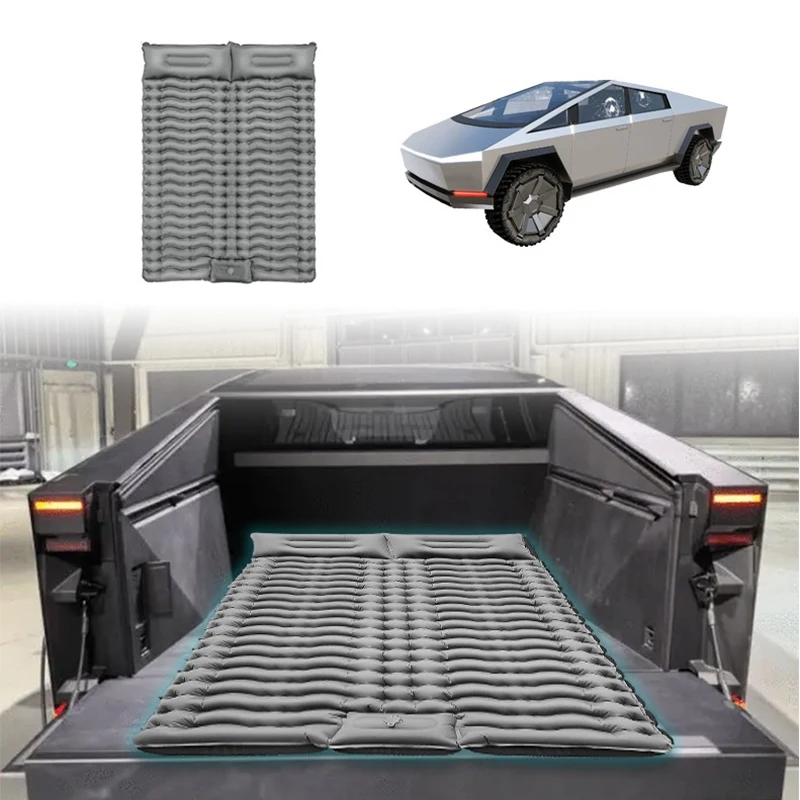 For Cybertruck Outdoor Inflatable Mat TPU Sleeping Mat Camping Tent Floor with Portable Storage Bag