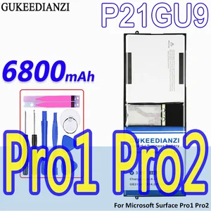 GUKEEDIANZI High Capacity Battery P21GU9 6800mAh For Microsoft Surface Pro1 Pro2 Bateria