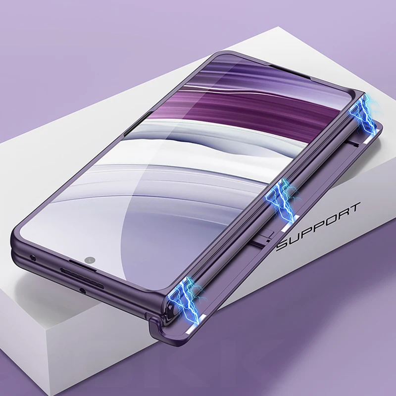 Original Case for Huawei Mate X5 X3 Magnetic Hinge Holder With Screen Glass Came