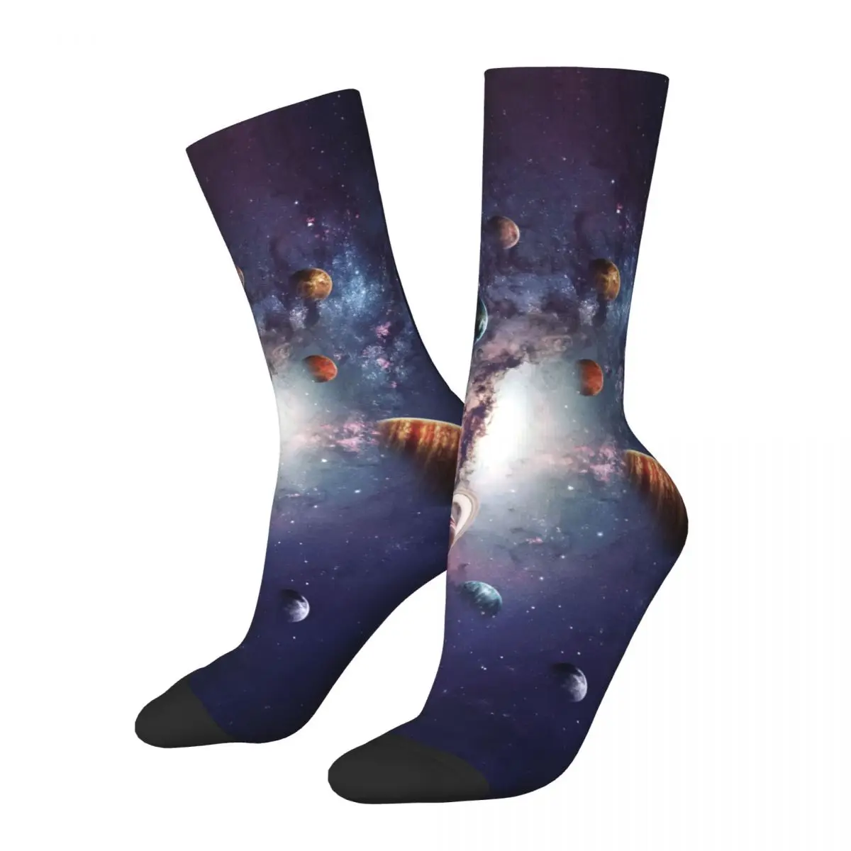 

Creating Planets Of The Solar System Socks Men Women Polyester Fashion Galaxy Space Socks Novelty Spring Autumn Winter Sock Gift