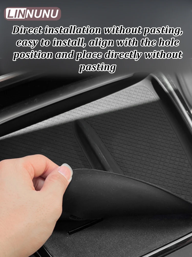 Linnunu Fit for Changan Deepal Sl03 L07-Wireless Mobile Phone Charging Silicone Pad Central Control Anti-Slip Pad Car Central Protective Dustproof Anti-Slip Car Interior Decoration