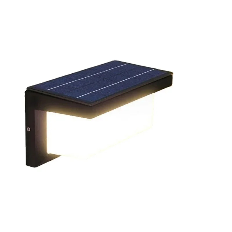 

Solar wall lamp outdoor waterproof garden lamp outdoor household door wiring-free light-controlled induction solar lamp