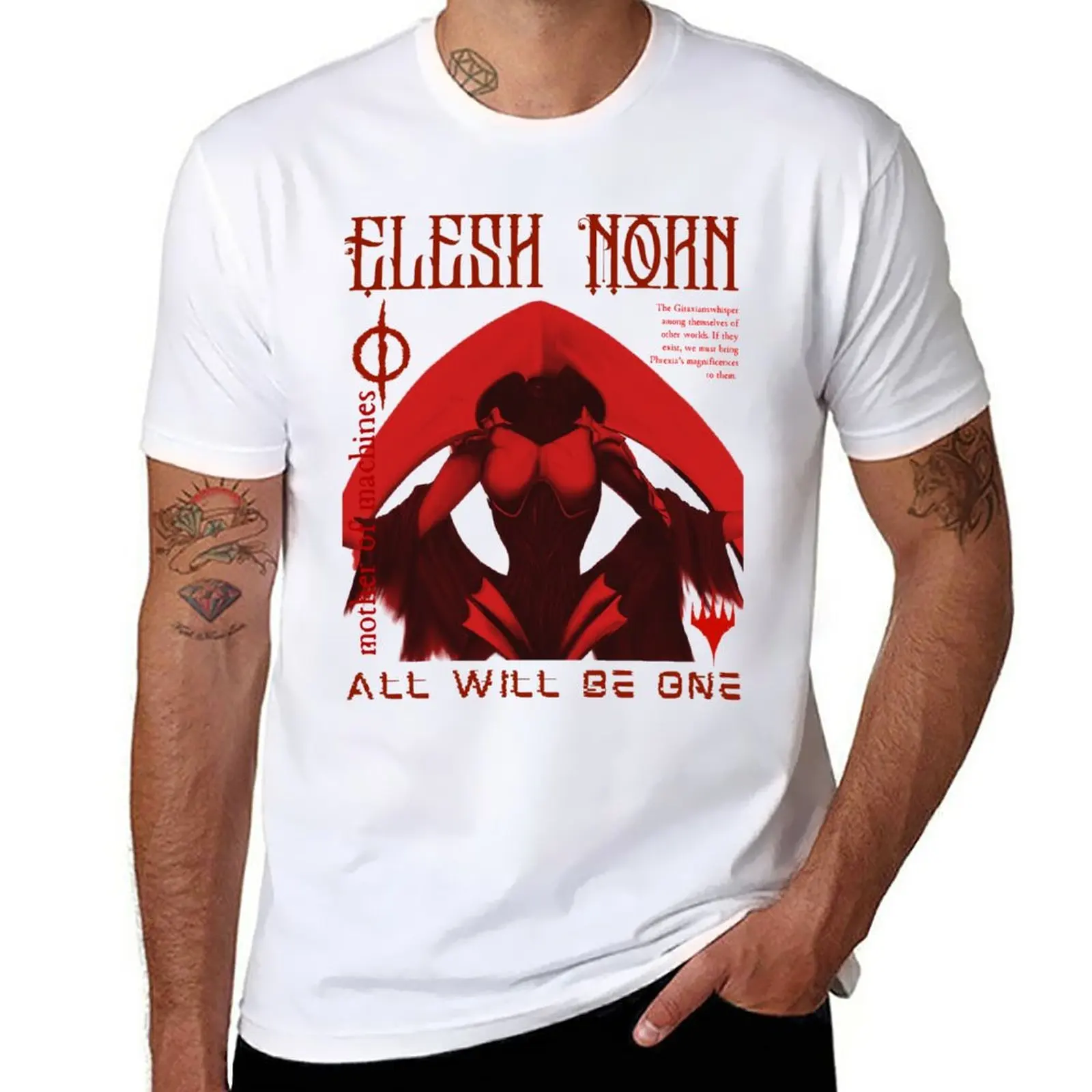 

New Elesh Norn MTG New Phrexia T-Shirt T-shirt short heavyweight t shirts oversized t shirt men graphic t shirts