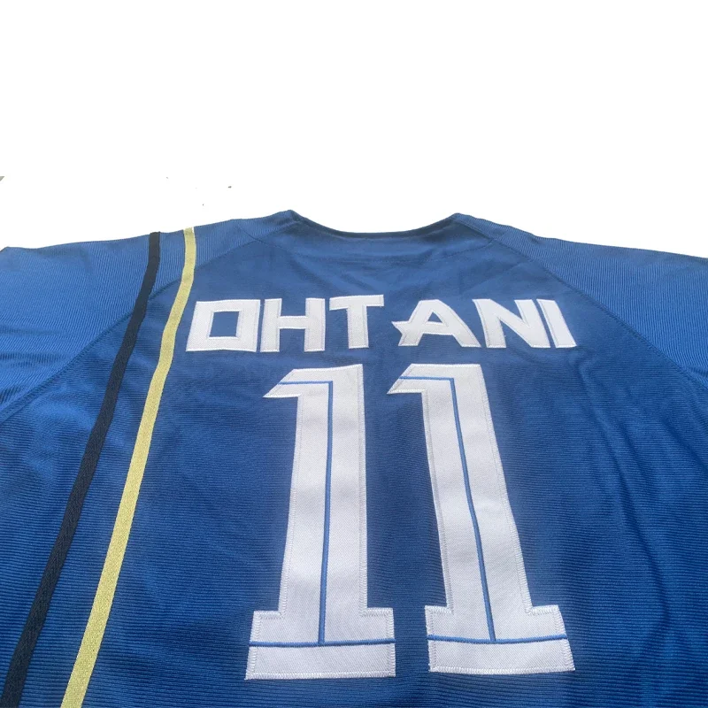 New Baseball Jersey Japan HOKKAIDO NIPPONHAM 11 OHTANI jerseys Sewing Embroidery High Quality Cheap Sports Outdoor Blue New