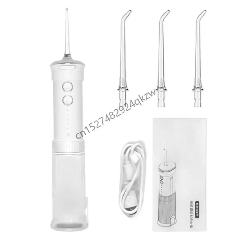 물 치과 치실 휴대용 200ML 충전식 여행 관개 클리너 R9CD