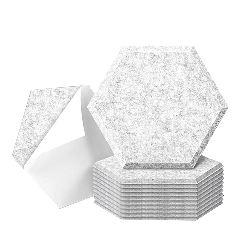 

12 шт., самоклеящиеся акустические панели, 14X12X0,4 дюймов