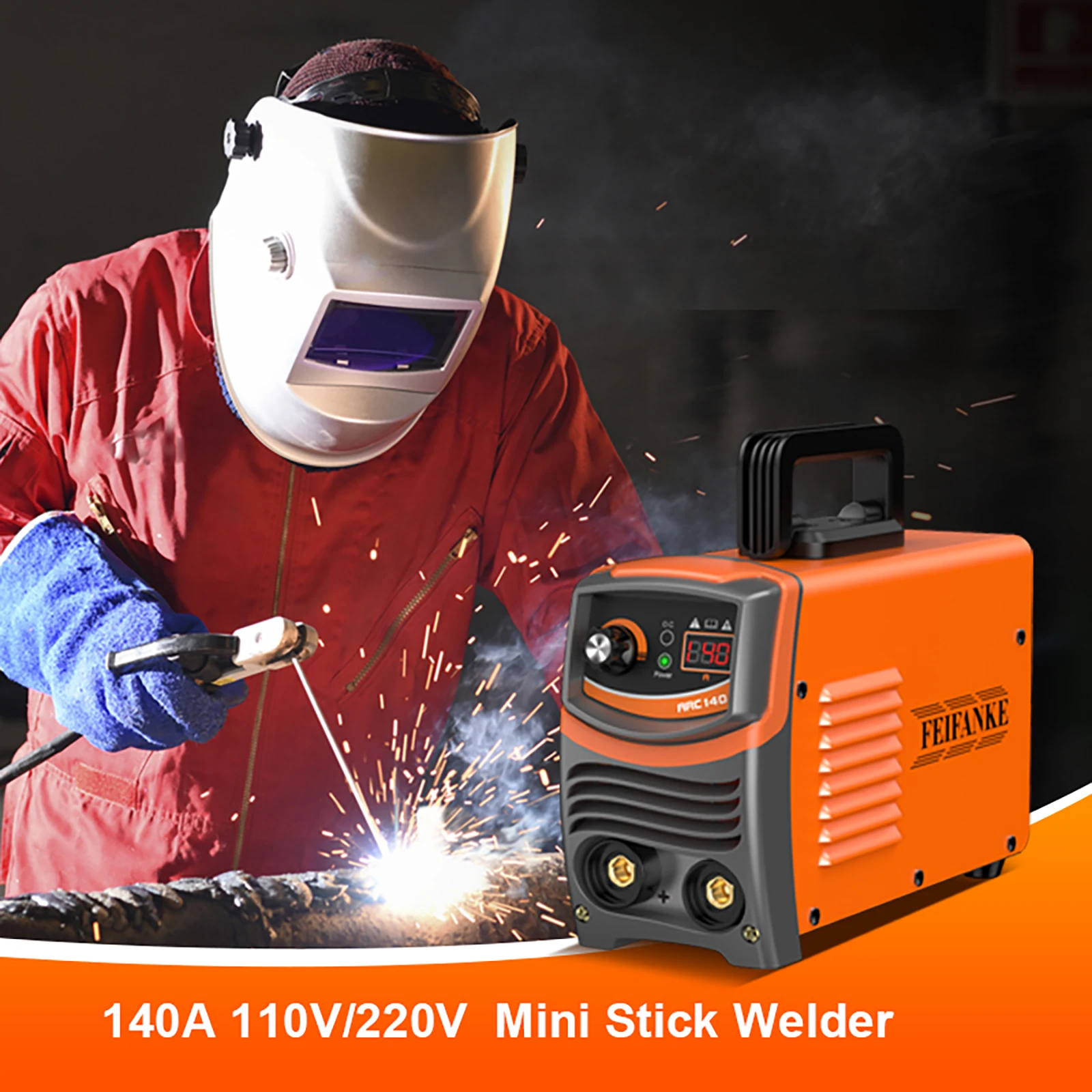 FEIFANKE ARC140 Portable Professional Welder IGBT Inverter Welder Current Adjustable Compact Welder with Tool 5