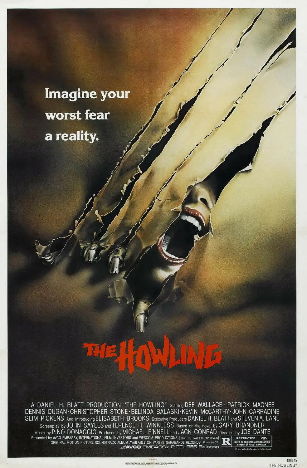 The Howling Art print Silk poster Home Wall Decor
